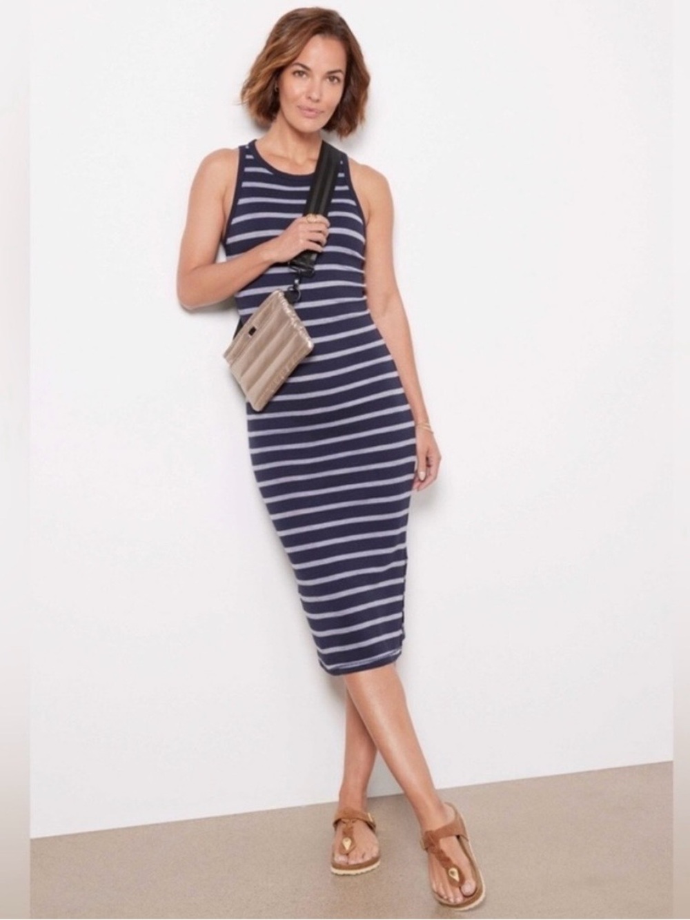Michael Stars Ruby Tank Striped Dress Size S
